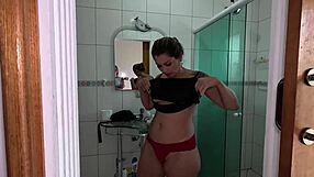 Behind the scenes, Agatha Mama dives into a steamy shower party with mature vibes and toys.