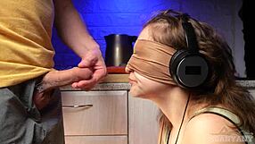 Angry stepbrother gets a messy facial in homemade video