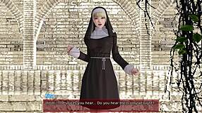 Mature nun's addiction to sin in 3D hentai game