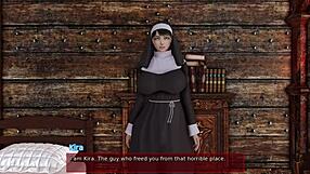 Mature nun's addiction to sin in 3D hentai game