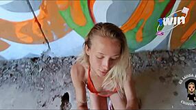 A stunning blonde surrenders to a stranger in an eerie abandoned house