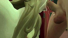 Beautiful woman with perfect body gets facial in hot anime sex scene