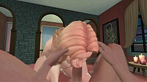 Beautiful woman with perfect body gets facial in hot anime sex scene