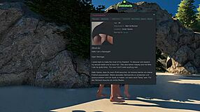 Twinkbella’s beach adventure in animated porn video