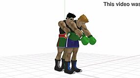 Little Mac's gay scene in the game is hot!