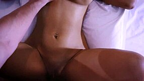 Beautiful brunette gets fucked by big cock next door