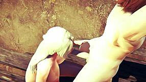 Naruto hentai with tsunade, blowjob, threesome, and creampie