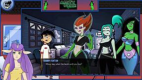 Danny Phantom fights Spectra in Amity Park once again in this cartoon series