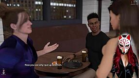 Steps of Debauchery: Bold Upskirt Flash at the Bar