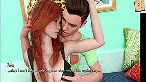 3D animated erotic video with a unique dick size theme