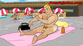 Hey, what’s hotter than gay cartoon beach orgy?!