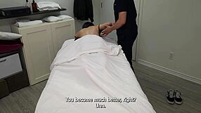 Petite Japanese girl got lured and taken twice during her massage session. It was intense every time.