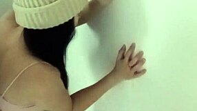Wet pussy amateur gets fucked in public for cum load