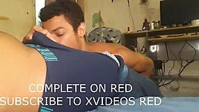 A amateur gay couple having fun with a big dick blowjob