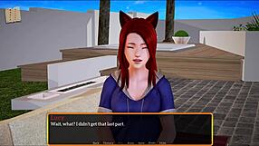 A walkthrough of the visual novel game My new stepfamily 582