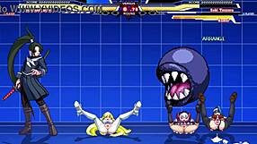 Mugen animation: Kuromaru vs Arcana Heart - erotic cartoon