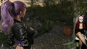 Mermaid cosplay in a deepthroat blowjob scene in Shadows 22