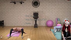 Sensual game with a hot fitness girl ends up in a wild sex session