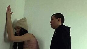 Wet pussy amateur gets fucked in public for cum load