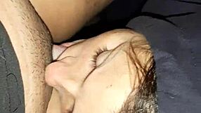 Wet and wild pussy play with hairy neighbor