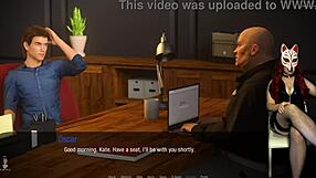 Role play with an animated brunette beauty named Kate