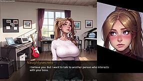 Hot wife humiliates hubby with big black cock in 3D game