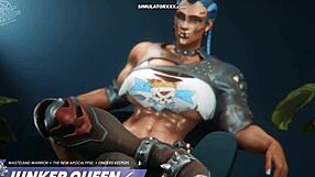 3D game with sexual content in a gym environment