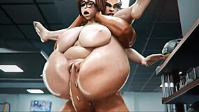 3D game with sexual content in a gym environment