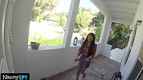 Adria Rae, the hot nanny gives great satisfaction to her employer’s wife’s husband