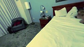 Stepdad and stepdaughter engage in taboo hotel room encounter