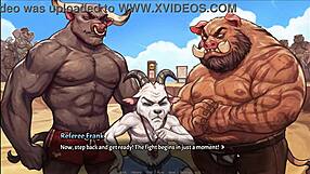 Curvy teens enjoy beach fun in this hentai game episode