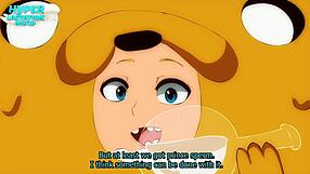 Gay men engaging in oral sex and anal sex in an animated video compilation