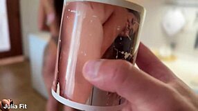 Cream pie or anal in the kitchen? Choose slime like eggs with big ass amateur