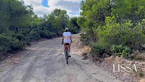 A solo ride in the woods turns into a steamy experience