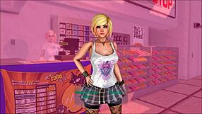 3D cartoon game with MILF and assjob action