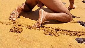 Hot latina shemale Ladysilva shows off her assets outdoors