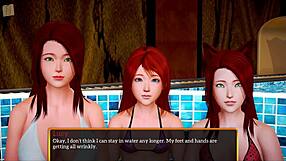 Big tits and red hair are the best in this family video