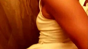 Amateur couple caught having sex in public bathroom