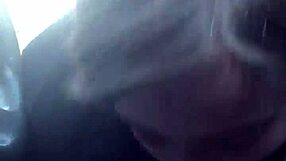 Beautiful girlfriend gives best friend a deepthroat while cruising in a car