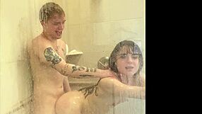 Real people try out shower sex positions with Megan Marx