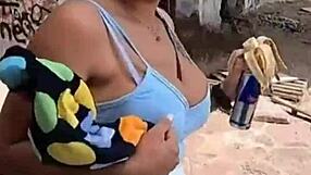 Real couple’s outdoor sex in the mountains