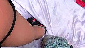 Doing a delicious massage on my stepdaughter with a happy ending toy, right?