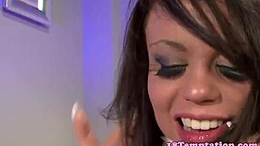 18-year-old stepsister gives great blow job and jerk off in this POV porn video