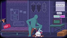 man, this hentai game got me hooked with a sexy bunny girl banging hard. she's wild in every damn scene!