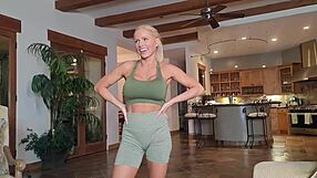Beautiful woman with perfect figure enjoys hot and passionate sex with a man with a big dick