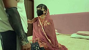 A newly married woman has doggy style sex on her first wedding night