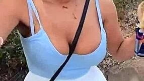 Real couple’s outdoor sex in the mountains