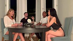 Insane! Board game with friends turns into wild group sex for all