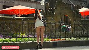 Jeny Smith flaunts naked body in public with flashing art scenes