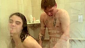 Real people try out shower sex positions with Megan Marx